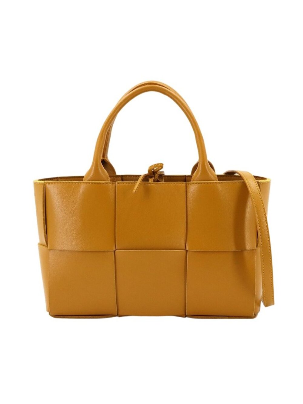 Bottega Veneta Intrecciato Mini the Arco 2-Way Bag Leather Brown